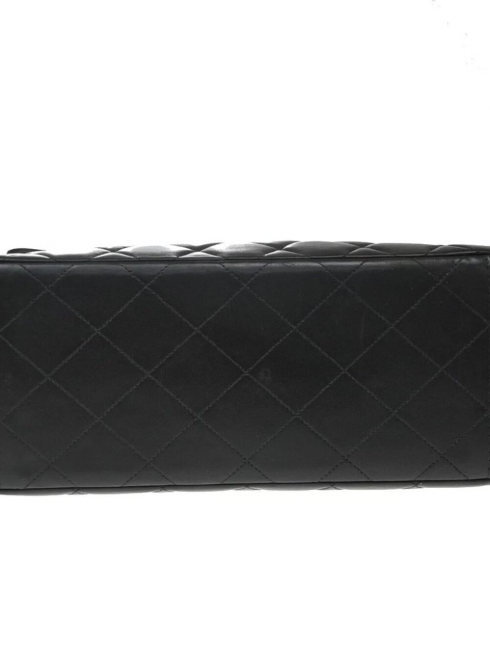 CHANEL CC Logo Matelasse Shoulder Bag Leather Black GHW France Vintage - Picture 6 of 16